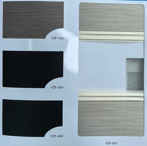Nhà máy trực tiếp <span class=keywords><strong>Zebra</strong></span> Rèm PVC con lăn Shades dễ dàng sử dụng nhà ngang mô hình pháp Windows màn Kem chống nắng Polyester - Product Image 3