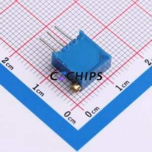 Resistencia Ajustable/Potenciómetro 3296X-1-100LF, Componente de Orificio Pasante (THT)-3P, 9.5x4.9mm, Resistencia de 10 Ohmios, 10%, 500mW, 250ppm ℃ - Product Image 2