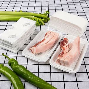 Disposable White/Black <b>Meat</b> Absorbent Pad Socker Fish <b>Poultry</b> Pads Eco-friendly Food Grade Seafood <b>Meat</b> Vegetable Absorbent Pad - Product Image 3