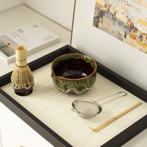 Ensemble de bols à matcha en porcelaine spéciale transfrontalière du Moyen-Orient, origine Dehua, style occidental, cérémonie du thé, durable, écologique - Product Image 2