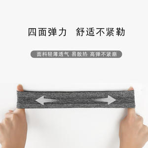 Bandeau de sport européen et américain anti-transpiration pour la course, le yoga et le basketball, en tissu antidérapant - Product Image 3