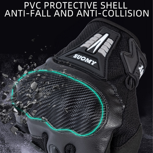 Gants de moto d'été en cuir à écran tactile Gants de moto anti-collision <span class=keywords><strong>Motocross</strong></span> Racing Cycling Hand Gloves - Product Image 3