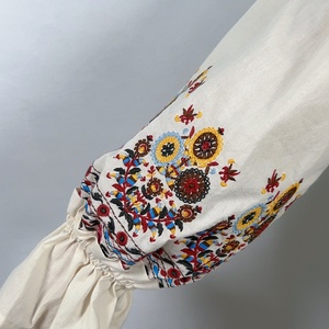 Vestido Casual de Verano para Mujer, Bordado, con Botones Delanteros, Manga Larga, Mini Vestido, Fabricante OEM - Product Image 6