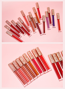Tube <span class=keywords><strong>transparent</strong></span> de luxe en or <span class=keywords><strong>rose</strong></span> sans logo brillant à lèvres miroitant boîte d'emballage personnalisée créez votre propre logo brillant à lèvres - Product Image 6