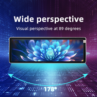 Écran LCD ultra-large de 36,2 pouces, Android 11, haute luminosité, DC12-24V, pour la publicité dans les transports ferroviaires, les trains et les métros