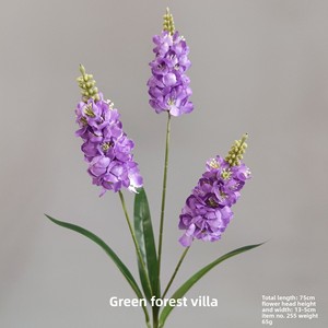 Flores Artificiales de la Serie Púrpura, Ramo Individual de Rosas, Lirios y Tulipanes, para Decoración de Bodas, Salones, Techos de Hoteles y Caminos - Product Image 3