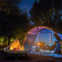 Barbecue d'extérieur, grand BBq Commercial à gaz et de charbon, Combo sans fumée, pour jardin