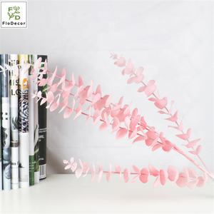 סיטונאי מלאכותי אקליפטוס נובע ירק ורוד זהב כחול עלים צבעוני פלסטיק עלווה עבור מסיבת חתונת קישוט - Product Image 2