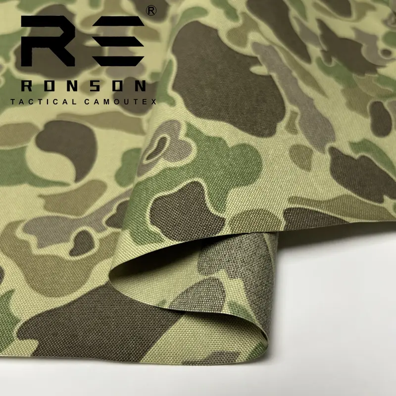 500D nylon cordura IRR Duck Hunter Jungle PU recubierto nylon cordura 500 tela de camuflaje Oxford