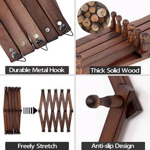 Đa chức năng mở rộng tường kệ <span class=keywords><strong>16</strong></span> móc vải nhựa hat chủ cho nhà bếp phòng khách sử dụng lưu trữ chủ sở hữu kệ - Product Image 3