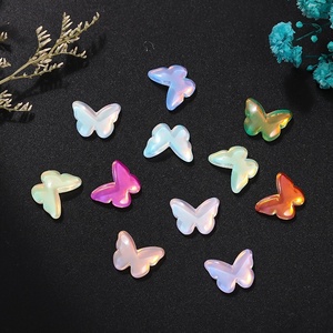 Cristales de Cristal Sueltos en Forma de Mariposa <span class=keywords><strong>Color</strong></span> Mocha, Base Plana 3D, 6.5*8 mm y 8.5*11 mm, <span class=keywords><strong>para</strong></span> Decoración de Vestidos - Product Image 3