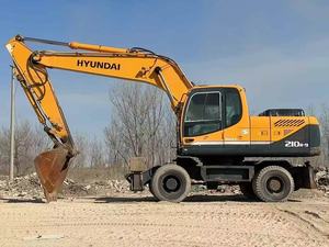 Excavadora de Ruedas Hyundai de 22 Toneladas con Cucharón de 0.32m, Motor Kobelco de 146kW, Equipo de Construcción Usado - Product Image 3