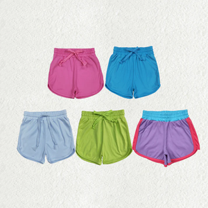 Pantalones Cortos de Yoga con Cinturón Colorido para Bebés Niñas RTS Sibling - Product Image 1