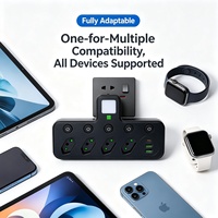Prise Triangulaire Standard Brésilienne SUZHERM 3/4/5 Sorties 2 USB + 1 Type-C avec Interrupteur Individuel et Conception à Branchement Direct