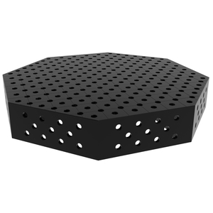 Banco de soldadura octogonal GPPH SteelPlus OCT 1,2x1,2 m, 12mm de espesor, agujeros de 16mm en rejilla de 50x50mm - Product Image 1