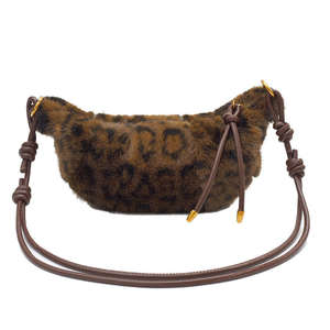 Nouveau sac à bandoulière/sac travers pour femme 2026, imprimé léopard, en peluche, tendance et le plus vendu - Product Image 5