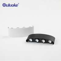 Décoration extérieure murale porche de jardin lumière aluminium étanche Ip65 2w 4w 6w haut et bas lampe murale LED