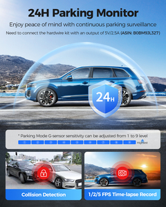 <span class=keywords><strong>Azdome</strong></span> กล้อง PG17 MAX DASH 2 CH 12 "กล่องดำรถยนต์กระจก ADAS หน้าจอสัมผัสพร้อม5G WiFi พร้อม GPS 4K กล้องหน้าและหลัง - Product Image 5