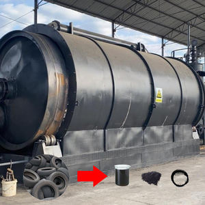 Déchets de plastique/usine de pyrolyse de pneus d'occasion Capacité quotidienne 10-20 tonnes Noyau de mazout convertible avec moteur pour la fabrication - Product Image 6