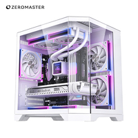 Zeromaster OEM Micro ATX Gaming PC Case Mid Tower Computer Chassis Tempered Glass High Airflow ARGB Desktop Cabinet for MATX ITX