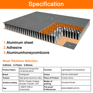Panel de nido de abeja de aluminio 10mm ignífugo anticorrosión para partición marina y suelo de transporte 1500x3000mm Tamaño personalizado - Product Image 4