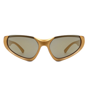 Dazzling - Retro Rectangle <b>Wrap</b> Around Fashion Sunglasses - Product Image 4