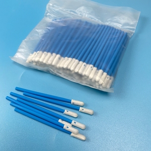Hisopos de espuma industrial de 100 bastoncillos de 70mm-<span class=keywords><strong>Punta</strong></span> de esponja redonda, limpieza sin polvo, mango de plástico negro - Product Image 3