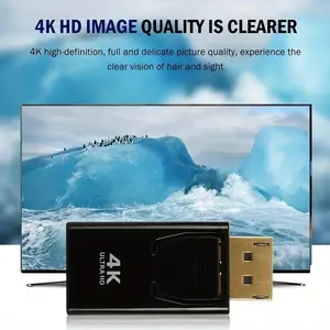 Gold Plated 4K DisplayPort To HDMI-compatible Adapter DP Male To HDTV Female Converter For PC TV 4K Video Adapter