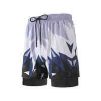 Short de plage à compression à séchage rapide pour hommes, logo personnalisé, grande taille, sans couture, imperméable, maillot de gym