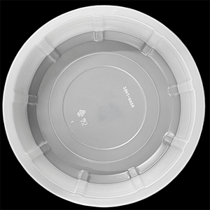Contenitore Rotondo in Plastica per Alimenti da 70 oz, Adatto al Microonde, per <span class=keywords><strong>Hamburger</strong></span> e Sushi - Product Image 2