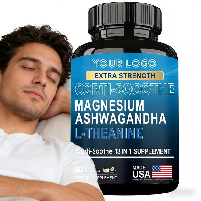 Corti-Soothe Cortisol Supplement 60 Capsules with Magnesium L-Theanine Ashwagandha Phosphatidylserine for Cortisol Management