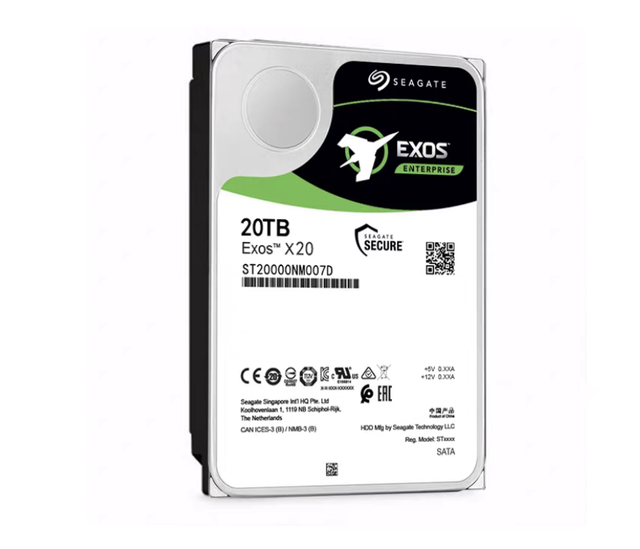 EXOS X20 ST20000NM007D 20TB HDD SATA Hard Drives