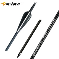 Flèches en carbone mixtes PANDARUS Archery 6,2 mm ID, spine 500, pour tir à l'arc composé ou arc classique, chasse ou tir de loisir