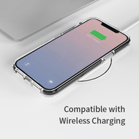 Étui transparent pour iPhone 12 Pro, antichoc, ultra clair, antibactérien, coque de téléphone portable pour iPhone 12 Pro Max