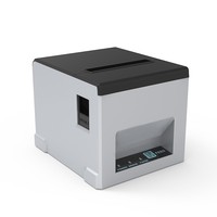 Printer Thermal 80mm dengan Pemotong Otomatis 220mm/s untuk Struk POS USB+Ethernet+BT+WiFi ESC/POS Restoran Dapur Tersedia 203DPI
