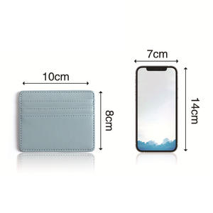 Borsa per carte ultrasottile con Slot per schede di grande capacità piccola borsa di credito Multi-Slot per schede sottile e minimalista <span class=keywords><strong>portafoglio</strong></span> - Product Image 5