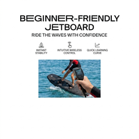 Planche de surf électrique puissante de 15 kW entièrement en fibre de carbone JF01 avec moteur JETFLY, vitesse de 65 km/h pour le surf en mer ouverte