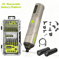 Juego de Llaves de Trinquete Eléctricas Inalámbricas de 3/8 Pulgadas y 10 mm con Batería Extendida de 12 V
