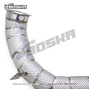 Boska Custom High Performance 1.5mm Thick Stainless Steel Exhaust Downpipe Mercedes-Benz C63/C63S AMG W205 4.0T 2015-2020 - Product Image 3
