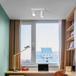 Design moderne <span class=keywords><strong>GU10</strong></span> projecteur LED lumineux en aluminium à montage en surface multi-têtes en option noir et blanc réglable IP44 - Product Image 5