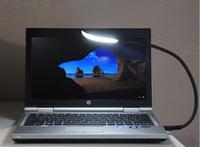 Lampe LED portable flexible à commande tactile à 3 niveaux de luminosité noire avec port USB