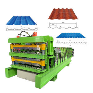 Machine de fabrication de tôles de <span class=keywords><strong>toiture</strong></span> en <span class=keywords><strong>zinc</strong></span> à triple rouleau à bon prix - Product Image 1