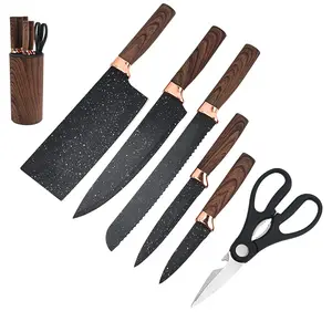 Benutzer definierte hochwertige profession elle Küchenchef Messer Set Küchenmesser Set Unterstützung OEM/ODM mit Messer block