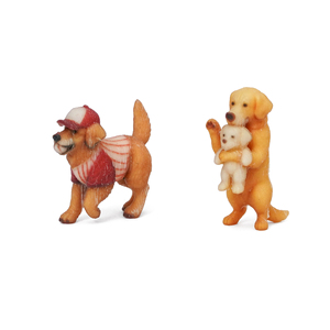 Figura Decorativa de Animal de Resina Profesional Ecológica, Golden Retriever - Béisbol y Juguetes - Product Image 6
