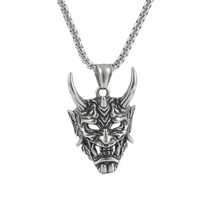 Collar de Acero Inoxidable con Colgante de Máscara de Toro, Estilo Punk Retro para Hombre, 19013 - Product Image 5