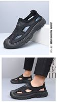 Nuevas Sandalias de Senderismo Transpirables para Hombre, con Malla Abierta, Ligeras, Antideslizantes, para Deportes al Aire Libre, Playa y Uso Casual
