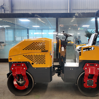 Mini-compacteur routier vibrant à double tambour de 0,8 tonne, conforme EPA EURO 5, pour le compactage du sol, livraison gratuite OEM, vente en gros fabricant