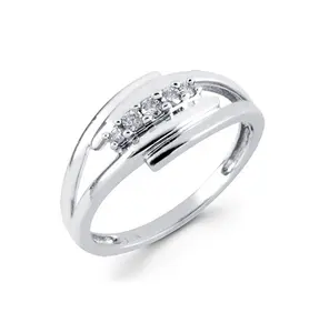 Модные круглые кольца с бриллиантами, белое CZ, родиевое покрытие, высокое качество, ювелирные изделия для женщин, кольца, кольцо из тонкого 925 стерлингового серебра с блестками