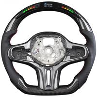 Volant sport en fibre de carbone/cuir pour modèles F90/F91/F92/F93/M8/M6 - 3 branches, prise en main de 35 mm