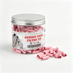 Hermit Crab Filter pink Tip Paper Roll Cigarette Mouthpiece Disposable Smoking Accessory Round Simple Style - Product Image 4